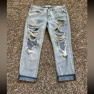 PacSun Light Blue Distressed Boyfriend Jeans